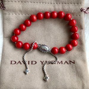 David Yurman Carnelian Spiritual Bead Bracelet